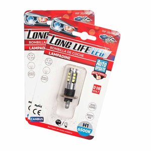 2 pezzi H1 P14.5S lampada a Led 12V 24V 15 SMD 3030 400lm 8W freddo bianco 6500K per 45mm fendinebbia-auto e moto/luci e - Product Image 3