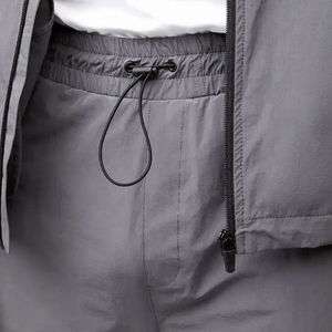 2024 hommes décontracté haute qualité Streetwear Cargo pantalon taille élastique léger imperméable respirant multi-poches évasé - Product Image 5