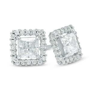 14K White Gold Moissanite <b>Earrings</b> Luxury Hip Hop VVS Moissanite Diamond Star <b>Studs</b> 925 Silver Diamond <b>Stud</b> <b>Earrings</b> for Women - Product Image 1