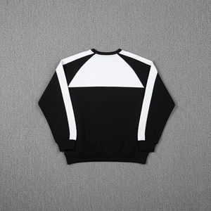 Sudadera Personalizada con Logotipo Bordado, Diseño Casual con Paneles de Bloques de Color, Cuello Redondo, para Hombre, Transpirable y Gruesa - Product Image 5