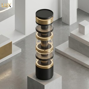 Vitrine de présentation de montres cylindrique rotative à 360° de qualité muséale LUX, en acier inoxydable et verre de luxe - Product Image 4