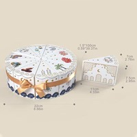 Boîte cadeau calendrier de compte à rebours islamique pour le Ramadan et l'Aïd avec motifs étoiles, lune et floraux, décorations de fête, cadeaux de fête du Nouvel An et de l'Aïd