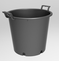 Pots de pépinière en polyéthylène Conteneurs CM pour usage végétal en plastique PE Tailles de moulage par injection noir extérieur de haute qualité