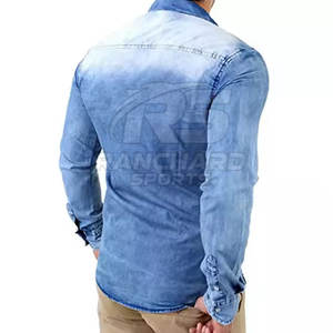 <b>Men</b> Street Style <b>Jeans</b> <b>Shirt</b> Trendy Work Casual <b>Shirt</b> <b>Men</b> Slim Fit <b>Jeans</b> <b>Shirt</b> Long Sleeve Fashion Top - Product Image 3