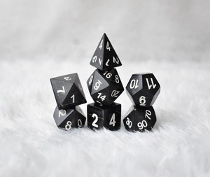 Dés en corne médiévale polie Dés polyédriques en corne de buffle d'eau écologique avec style animal de f s i - Product Image 5