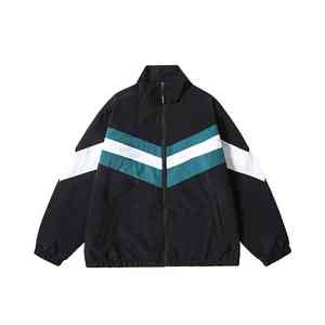 Veste en toile décontractée ample pour homme, nouveau modèle de haute qualité, pour le printemps et l'automne, couture fine et design assorti aux couleurs - Product Image 6