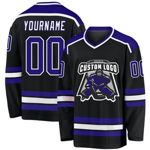 Camiseta de Hockey sobre Hielo Personalizada al por Mayor, Impresión por Transferencia de Calor, 100% Poliéster, Secado Rápido, Antibacteriana, Alta Calidad, 220g - Product Image 6