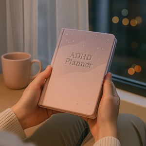 Labon hoa oải hương màu hồng ADHD kế hoạch bạc sao bìa cứng Gradient vải Bìa hàng ngày tập trung Tạp Chí cho phụ nữ neurodivergent sử dụng - Product Image 6