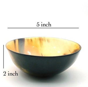 Bol en corne naturelle disponible dans toutes les tailles, artisanat indien en corne, bol en corne décoratif pour la maison et la décoration - Product Image 5