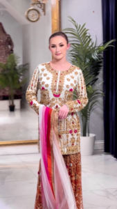 Modern Indian & Pakistani Ethnic Dress High Quality Designer Heavy Faux Georgette Fabric <b>Sharara</b> Suit & Palazzo with Dupatta - Product Image 2