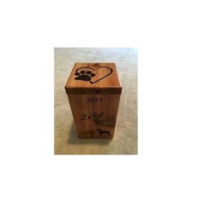 Urne de crémation moderne en bois pour animaux de compagnie, cercueil pour animaux de compagnie, matériau en bois commémoratif fait à la main, style haut de gamme - Product Image 2