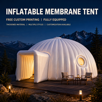 Tente dôme gonflable d'extérieur, grande, en PVC, imperméable, résistante aux UV, résistante au froid, installation rapide, abri de glamping pour le camping et les événements