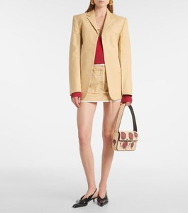 กระเป๋าแฟชั่นผู้หญิงสไตล์โบฮีเมียนย้อนยุคกระเป๋าโท้ทปักลูกปัดลายดอกไม้บล็อกสีเรขาคณิตสำหรับวันหยุดฤดูร้อน - Product Image 3