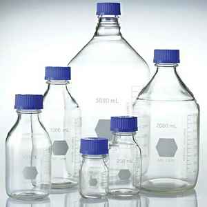 ขวดรีเอเจนต์แก้วใสขนาด5000มล. พร้อมคอแคบและฝาเกลียวที่ทำจากดิน (PP) - Product Image 6