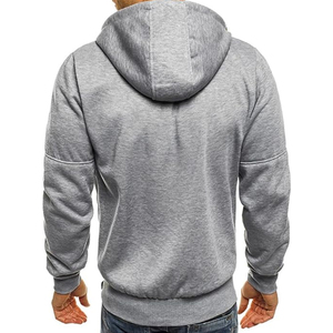 Sweat à capuche unisexe vintage décontracté personnalisé, fermeture éclair, 100% coton molletonné, écologique, respirant, séchage rapide, haute qualité, vente en gros - Product Image 2