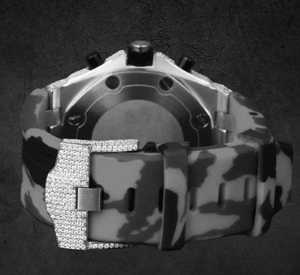 Montre personnalisée de luxe Hip Hop VVS Moissanite Diamond Buss Down, montre Moissanite Montre chronographe Argent sterling 925 - Product Image 2