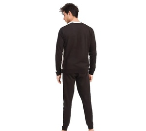 Ropa de calle de invierno con etiqueta personalizada, chándal ajustado para hombre, sudaderas de cuello redondo de fábrica, conjunto de pantalones de chándal, opción de talla grande, logotipo informal - Product Image 2