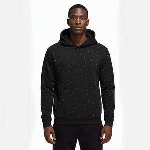 เสื้อฮู้ดสวมหัวสำหรับผู้ชายแฟชั่นโอเวอร์ไซส์พิมพ์ลายจุดสีขาว2025 - Product Image 5