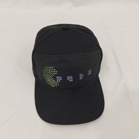 Pannello LED Ricaricabile Programmabile con Controllo Bluetooth, Display per Messaggi Comuni Aziendali, Stile Y2K Tropicale a 5 Pannelli, Cappello 100% in Twill