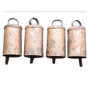 Handmade Rustic Set 24 Recycled Iron Tin Mug Bells Antique Look Vase Decorations for Home Restaurants <b>Wall</b> <b>Decor</b> Handicrafts - Product Image 2