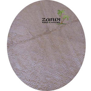 Tapis shaggy indien noué à la main, unique en son genre, 8' x R - Product Image 1