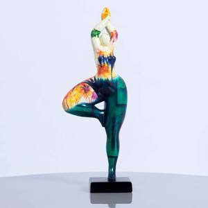 Estatua hecha a mano de laca para mujer, estatuas de dama de Vietnam, escultura lacada, sala de exhibición de oficina - Product Image 4