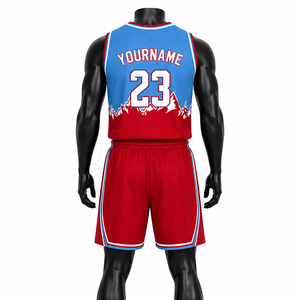 Conjunto de Camisetas de Baloncesto Personalizadas para Hombre, Sublimadas, Cuello en V, Sin Mangas, Transpirables, Uniformes de Equipo con Número 23 y Nombre en la Espalda - Product Image 2
