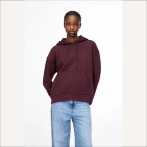 Sweat-shirt à capuche oversize, couleur unie, coton French Terry, décontracté, unisexe, coupe classique, pour l'automne - Product Image 6