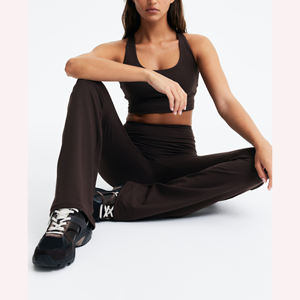 Leggings acampanados de primera calidad para mujer, mallas de Yoga con cintura elástica, pantalones de entrenamiento duraderos, venta al por mayor, personalizados - Product Image 3