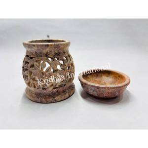 Quemador de aceite de mármol de esteatita de alta calidad, lámpara de aceite de fragancia, decoración del hogar, soportes de incienso de piedra, difusor de aromaterapia - Product Image 2