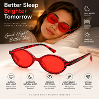 Lunettes de sommeil œil de chat tendance, verres rouge ambre, lunettes anti-lumière bleue pour femmes, fabrication OEM