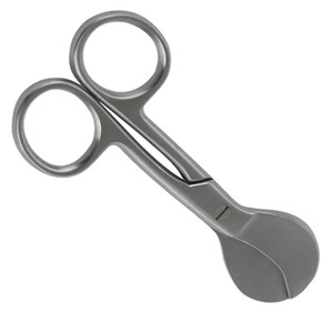 Ciseaux chirurgicaux pour cordon ombilical Instruments d'opération de coupe de point électrique Lame incurvée plate large du fabricant - Product Image 5