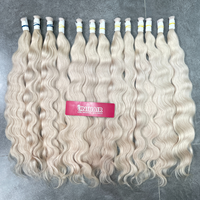 Platine naturel ondulé en vrac cheveux 100% non transformés brut vietnamien en vrac Extensions de cheveux un seul donneur vendeur de cheveux marché russe