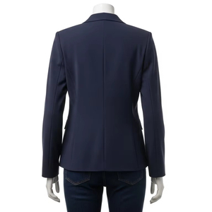 Blazer pour femme en polyester respirant, tissu doux et léger, coupe confortable, costume de travail formel pour le bureau, usage décontracté - Product Image 2