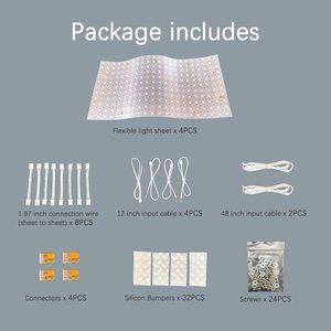 软发光二极管背光Sgeet可调光单色纸薄发光二极管条形板1LED切割面板发光二极管条形光矩阵板3000K - Product Image 5