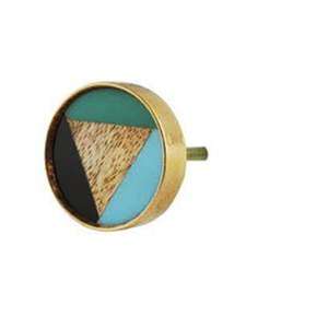 Boutons de meuble en pierre solide, finition dorée polie, hexagone, couleur, forme et taille personnalisées, fabriqués en Inde - Product Image 4