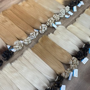 Tendance chaude couleurs cheveux raides naturels Extension de cheveux couleur trame cheveux avec des cheveux humains vietnamiens au ton clair - Product Image 3
