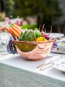 Merveilleux daignent les accessoires pour la maison de luxe hurlement en cuivre de qualité pour servir de la nourriture et des fruits bol en cuivre à un prix abordable - Product Image 6