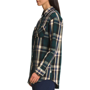 Qualité supérieure 100% coton décontracté femmes flanelle chemises Service OEM bouton personnalisé avant Streetwear - Product Image 2