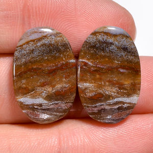 Cabochons de jaspe rose rougeâtre naturel poli, de forme multi-ovale, poire et taille radiant, pour la création de boucles d'oreilles par des designers - Product Image 5