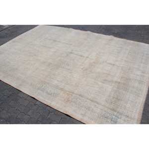 พรมตุรกีวินเทจ ขนาด 9.3x13.1 ฟุต พรมลายสัตว์สีเบจ - Product Image 2