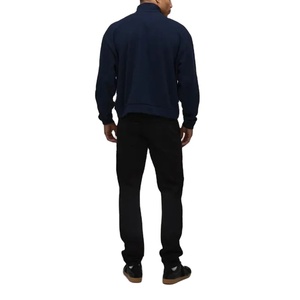 Hoodie Homme Oversize Décontracté Brodé Demi-Zip Hiver en Molleton de Coton Épais Streetwear Personnalisable OEM - Product Image 2