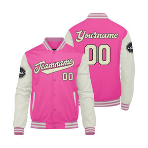 Veste universitaire en laine légère personnalisée manches en cuir support respirant coupe-vent doux au toucher MCACVJ-55 broderie décoration pour - Product Image 1