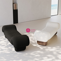 Yicheng Vente en gros Banc de lit en tissu de conception italienne moderne Banc de siège Canapés Chaises longues Tabouret à vendre