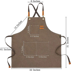 Precio muy barato camarera café personal uniforme Durable Camarero Delantal camarero camarera personal uniforme - Product Image 5