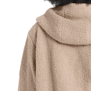 Veste polaire Sherpa pour femme respirante à capuche hiver léger confortable toutes tailles disponibles fabricant OEM - Product Image 6
