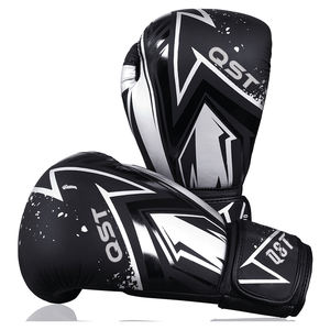 Nouvelle vente chaude gants de boxe crochet et boucle soutien du poignet gants de sparring en cuir véritable gants d'entraînement de marque personnalisés - Product Image 6