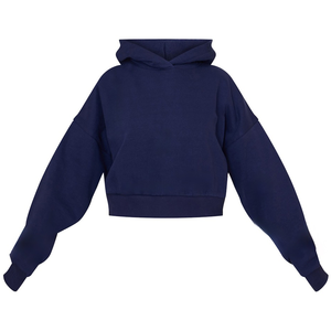 Ensembles de jogging à capuche en molleton bleu unisexe avec logos personnalisables survêtements décontractés de haute qualité pour hommes femmes grande taille imprimé - Product Image 3
