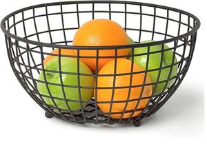 Canasta de Almacenamiento de Hierro Estilo Frutero, Contenedor de Frutas para Cocina y Mesa, Tazón de Hierro al por Mayor - Product Image 4