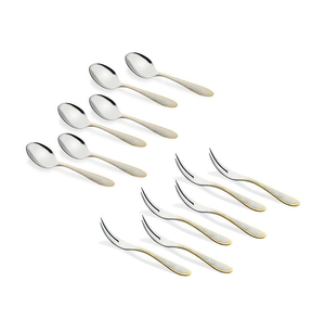 Cuchara de postre de acero de alta calidad para manualidades, juego de cubiertos, cuchara de té para postre, cuchara de plata para cubiertos - Product Image 6